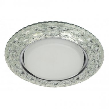 Фотография товара 'Эра Светильник DK LD24 SL/WH декор cо светодиодной подсветкой Gx53, прозрачный Б0029631'