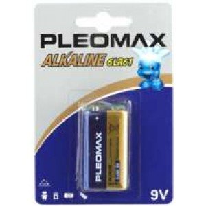 Фотография товара 'Эра Батарейки Pleomax 6LR61-1BL Alkaline C0019256'