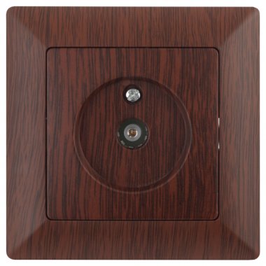 Фотография товара 'Эра Розетка Intro Solo 4-301-10 TV одиночная, СУ, венге Б0043373'