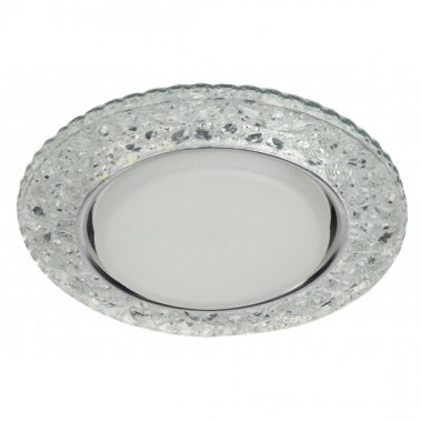 Фотография товара 'Эра Светильник DK LD25 SL/WH декор cо светодиодной подсветкой Gx53, прозрачный Б0029635'