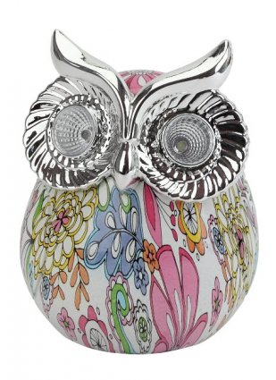 Фотография товара 'Эра ERAFYS01-03 Садовый светильник Сова на солнечной батарее, полистоун, 15 см Б0038496'