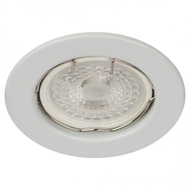 Фотография товара 'Эра Встраиваемый светильник штампованный ST1 SWH MR16 GU5.3 белый матовый Б0059740'