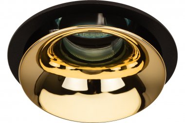 Фотография товара 'Эра Б0056357 Встраиваемый светильник декоративный KL103 BK/GD MR16 GU5.3'