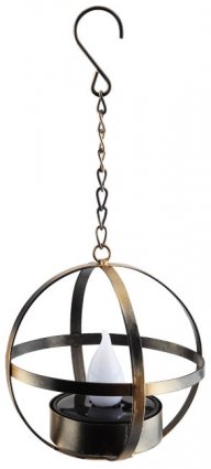 Фотография товара 'Эра ERASFM-02 Садовый светильник Лофт подвесной на цепи на солнечной батарее, металл, 28 см Б0044846'