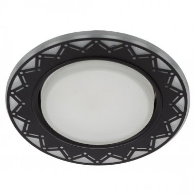 Фотография товара 'Эра Светильник DK LD27 WH/BK декор cо светодиодной подсветкой GX53, белый/черный Б0037389'