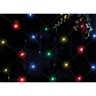 Фотография товара 'Эра ERAUF024-16 Сеть 150 LED на солнечной батарее мультиколор 2м*1,35м Б0044225'