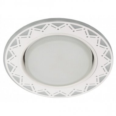 Фотография товара 'Эра Светильник DK LD27 WH/WH декор cо светодиодной подсветкой GX53, белый/белый Б0037388'