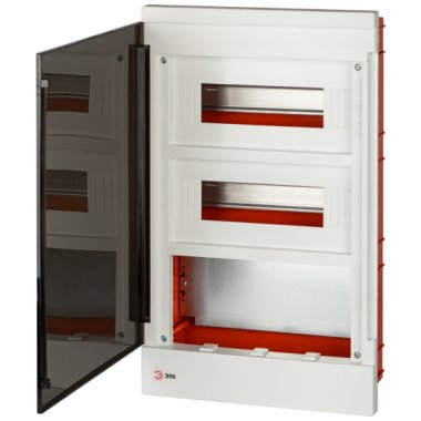 Фотография товара 'Эра Щит распределительный со слаботочным отсеком MultiBox bs-24f встраиваемый пластиковый 24 модуля IP40Б0059317'