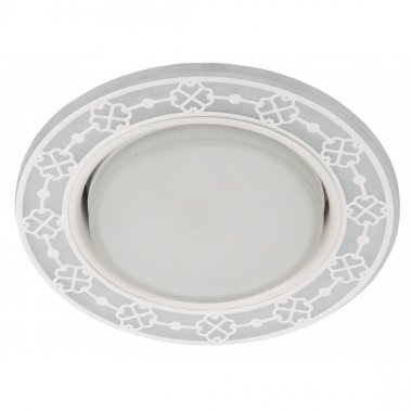 Фотография товара 'Эра Светильник DK LD28 WH/WH декор cо светодиодной подсветкой GX53, белый/белый Б0037391'