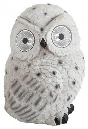 Фотография товара 'Эра ERAFYS01-09 Садовый светильник Полярная сова на солнечной батарее, полистоун, 19 см Б0044841'