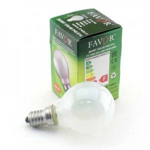 Фотография товара 'Эра Лампочка Favor P45 40Вт Е14 / E14 230В шар матовый Б0043898'