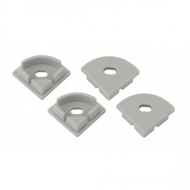 Фотография товара 'Эра Набор заглушек для профиля CAB280, 4 сквозные круглые Б0039452'