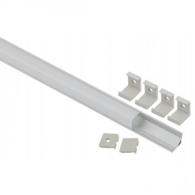 Фотография товара 'Эра Комплект с угловом анодированным профилем CAB280 16х16мм, 2м и квадр Б0039466'