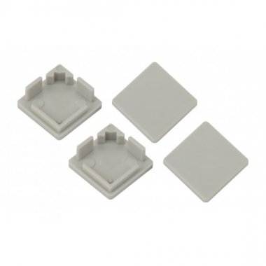 Фотография товара 'Эра Набор заглушек для профиля CAB280, 4 глухие квадратные Б0039453'
