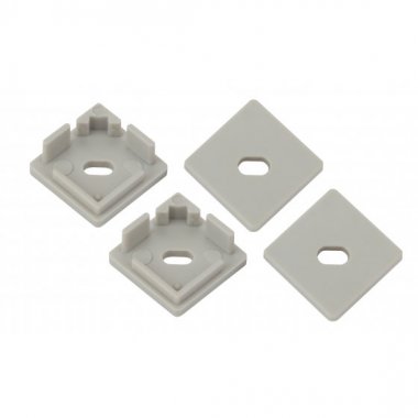 Фотография товара 'Эра Набор заглушек для профиля CAB280, 4 сквозные квадратные Б0039454'