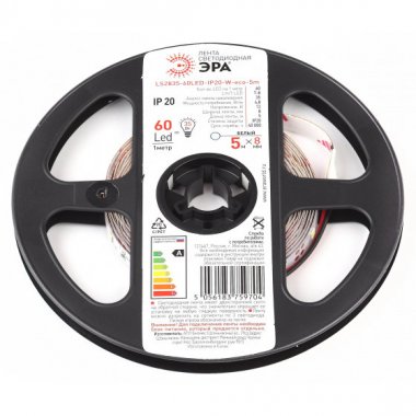 Фотография товара 'Эра Лента светодиодная LS2835-60LED-IP20-W-eco-5m Б0035586'