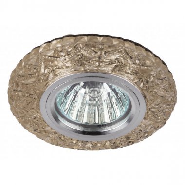 Фотография товара 'Эра Светильник DK LD4 CHP/WH декор cо светодиодной подсветкой MR16, шампань Б0028122'