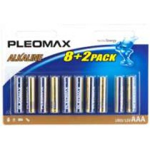 Фотография товара 'Эра Батарейки Pleomax LR03-8+2BL Alkaline C0021219'