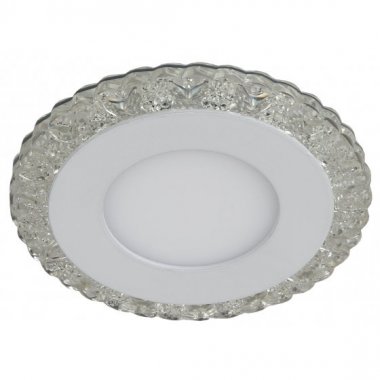 Фотография товара 'Эра Светильник DK LED 14 SL/WH светодиодный круглый белая подсветка 3+3W прозрачный/белый Б0036495'