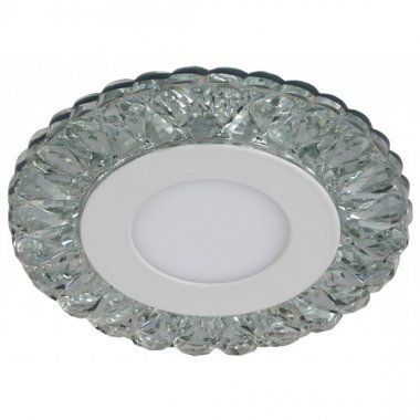 Фотография товара 'Эра Светильник DK LED 16 SL/WH светодиодный круглый белая подсветка 3+3W прозрачный/белый Б0036497'