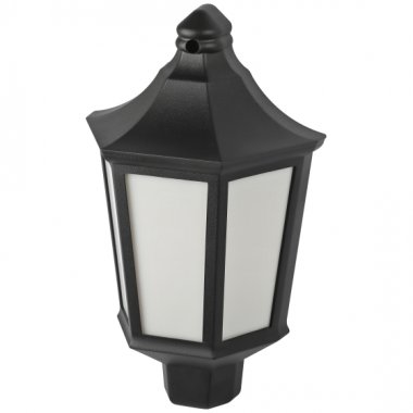 Фотография товара 'Эра Садово-парковый светильник НБУ 06-60-003 Ника 60Вт черный белое основание матовый Б0061158'