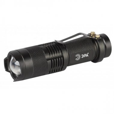 Фотография товара 'Эра Фонарь UB-602 универсальный Компакт 3 Вт, 1xAA, алюм, регул. фокус, 3 режима, прищепка, бл Б0027826'