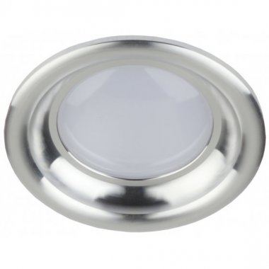 Фотография товара 'Эра Светильник KL LED 17-7 SL светодиодный круглый тарелка 7W 4000K, серебро Б0030405'