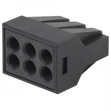 Фотография товара 'Эра Клемма СМК с пастой серии 306, 6 отверстий, 0,5-2,5 мм2 Б0043976'