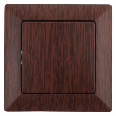 Фотография товара 'Эра Выключатель, 10А-250В, СУ, Solo, венге Б0043268'