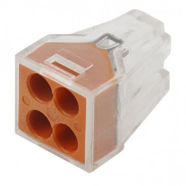 Фотография товара 'Эра NO-222-19 Строительно-монтажная клемма СМК, модель 104, 4 отверстия, 1.0- Б0033393'