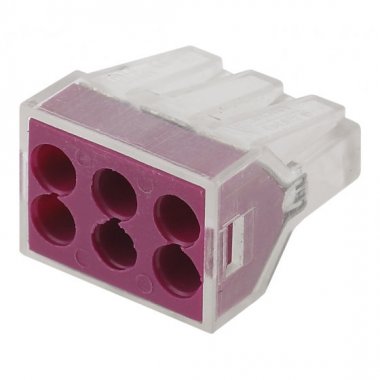 Фотография товара 'Эра NO-222-28 Строительно-монтажная клемма СМК, модель 106, 6 отверстий, 1.0- Б0033401'