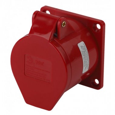 Фотография товара 'Эра Розетка стационарная внутренняя 425 3Р+РЕ+N 32А 380В IP44 Б0032873'