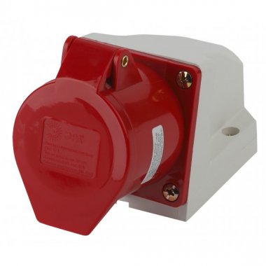 Фотография товара 'Эра Розетка стационарная наружная 124 3Р+РЕ 32А 380В IP44 Б0032878'