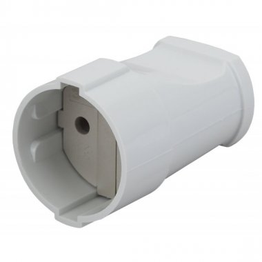 Фотография товара 'Эра Розетка кабельная б/з прямая 10A белая (24/384/4608) Б0039680'