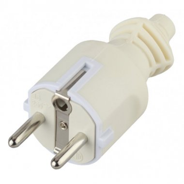 Фотография товара 'Эра Вилка c/з 16A прямой ввод белая (10/200/6000) Б0019188'