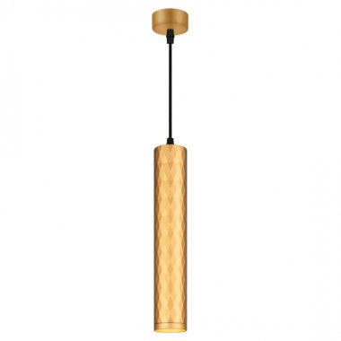 Фотография товара 'Эра Светильник подвесной (подвес) PL15 GD MR16 GU10 потолочный цилиндр Б0061376'