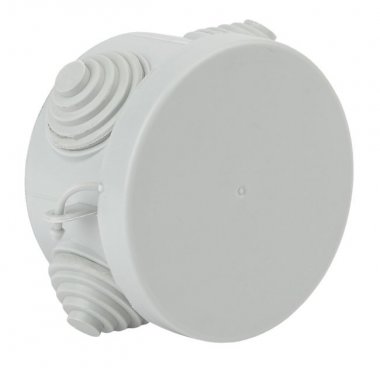 Фотография товара 'Эра Коробка распаячн. открытой установки КОР 65х40мм с гермовводами 4 вх. IP54 Б0037446'