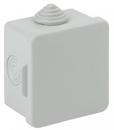 Фотография товара 'Эра Коробка распаячн. открытой установки КОР 65х65х50мм с гермовводами 4 вх. IP54 Б0037445'