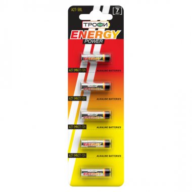 Фотография товара 'Эра Батарейки Трофи A27-5BL ENERGY POWER Alkaline C0034939'
