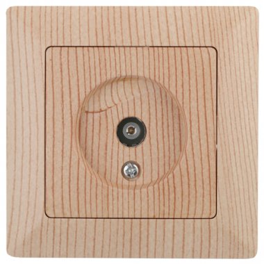 Фотография товара 'Эра Розетка Intro Solo 4-301-11 TV одиночная, СУ, сосна Б0043374'