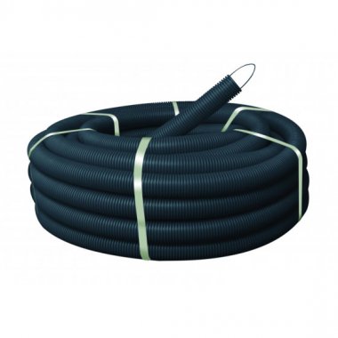 Фотография товара 'Эра Труба гофрированная ПНД (черный) d 40мм с зонд. легкая 25м Б0036828'