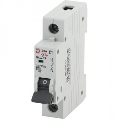 Фотография товара 'Эра Автоматический выключатель NO-900-14 ВА47-29 1P 25А кривая C Б0031749'