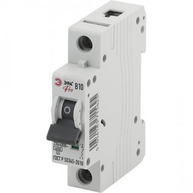 Фотография товара 'Эра Автоматический выключатель NO-901-56 ВА47-63 1P 10А кривая B Б0031828'