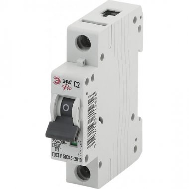 Фотография товара 'Эра Автоматический выключатель NO-901-59 ВА47-63 1P 2А кривая C Б0031831'