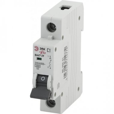 Фотография товара 'Эра Автоматический выключатель NO-902-159 ВА47-29 1P 40А кривая B Б0036864'