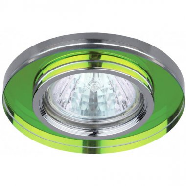 Фотография товара 'Эра Светильник DK7 CH/MIX декор стекло MR16,12V/220V, 50W, круглое хром/мульти C0043737'
