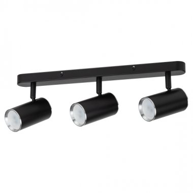 Фотография товара 'Эра Светильник настенно-потолочный спот OL35-3 BK MR16 GU10 IP20 черный хром Б0056366'