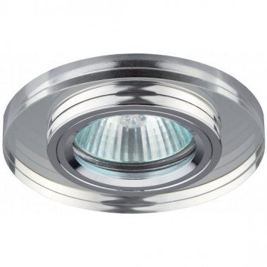 Фотография товара 'Эра Fashion DK7 CH/WH Cветильник декор стекло круглое хром/зеркальный (50) C0043735'