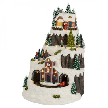 Фотография товара 'Эра Светодиодная новогодняя фигура EFIS-S07 композиция Рождество музыка теплый белый свет 3*АА 25*23*34 см Б0060485'