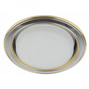 Фотография товара 'Эра Светильник KL35 SN/G под лампу Gx53,220V, 13W, сатин никель/золото Б0017631'